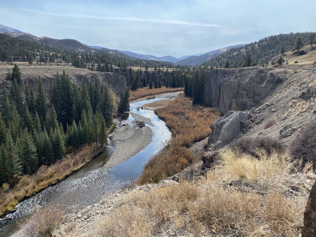 The Lake Fork of the Gunnison River as seen from CO149 north of Lake City.