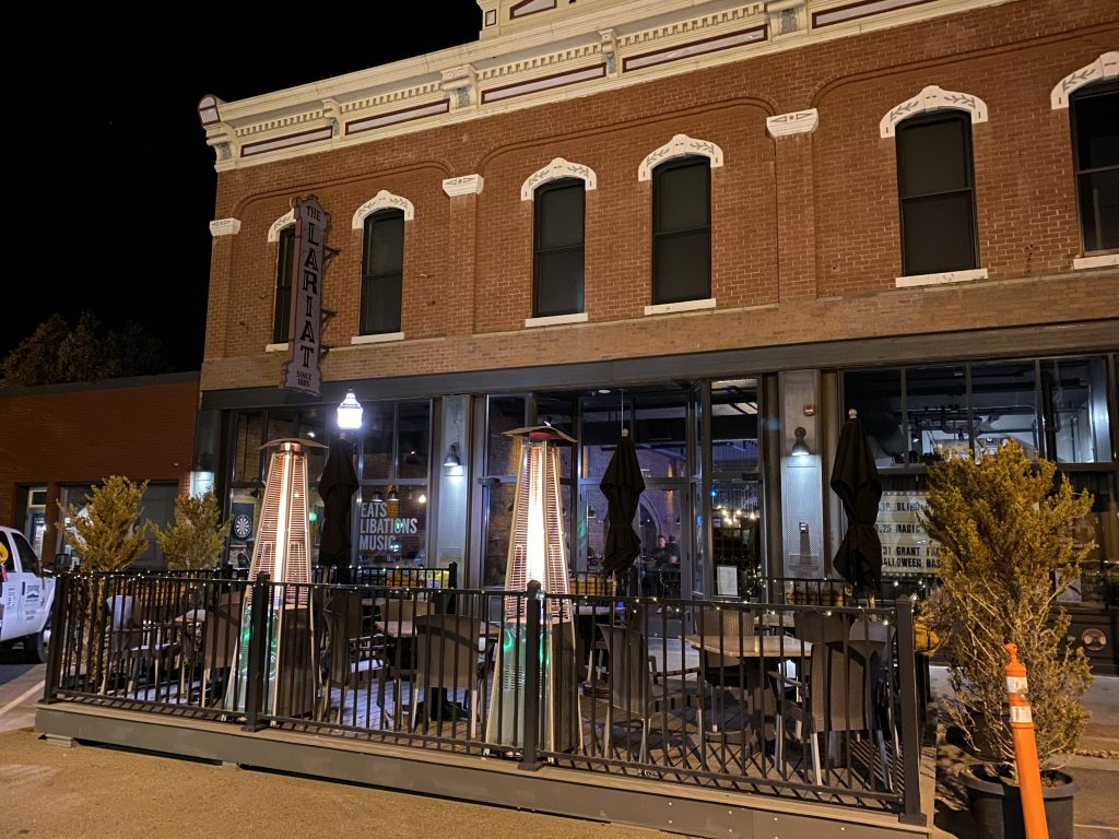 My dinner venue, The Lariat, in downtown Buena Vista, CO.