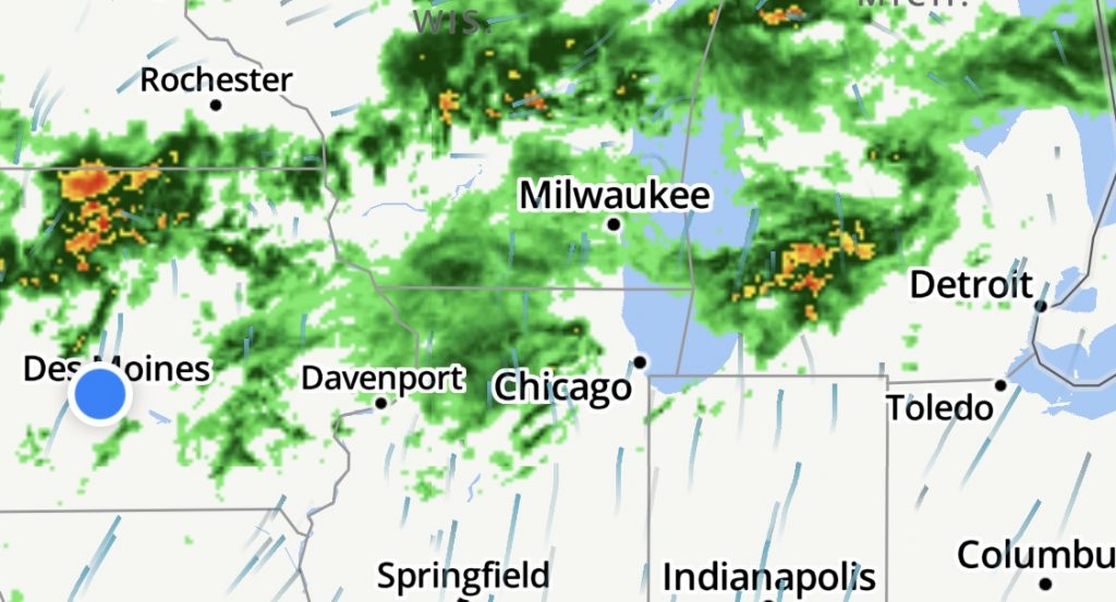 It looks like I'll likely get wet on this ride home, unless I'm extraordinarily lucky.