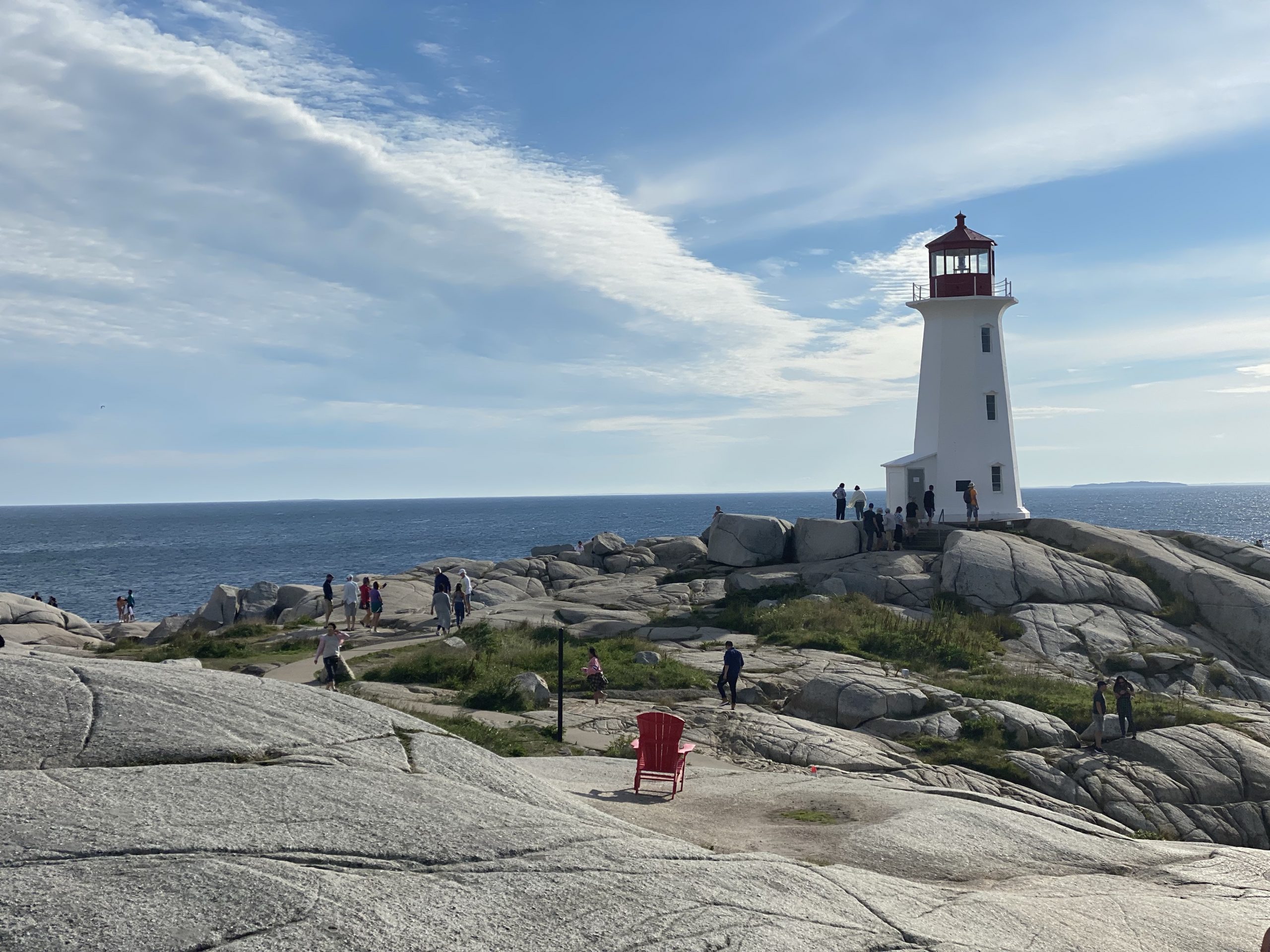The lighthouse at Peggy Cove, Nova Scotia.