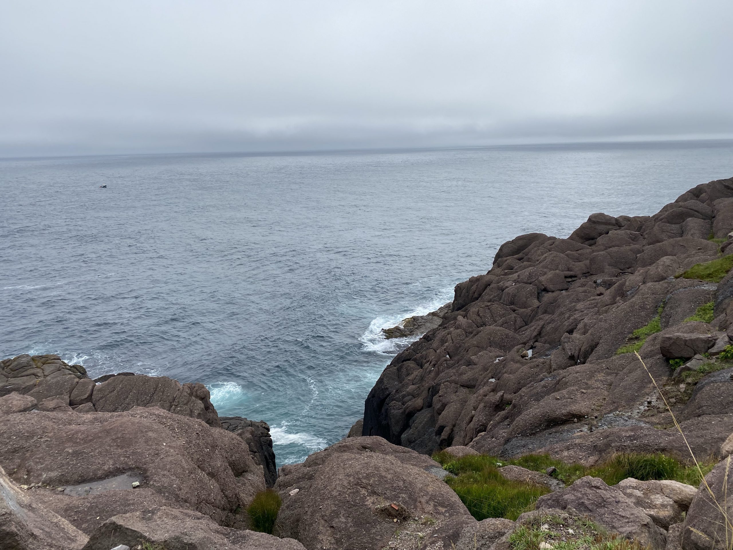 Some of the rocky coastline at Cape Spear.