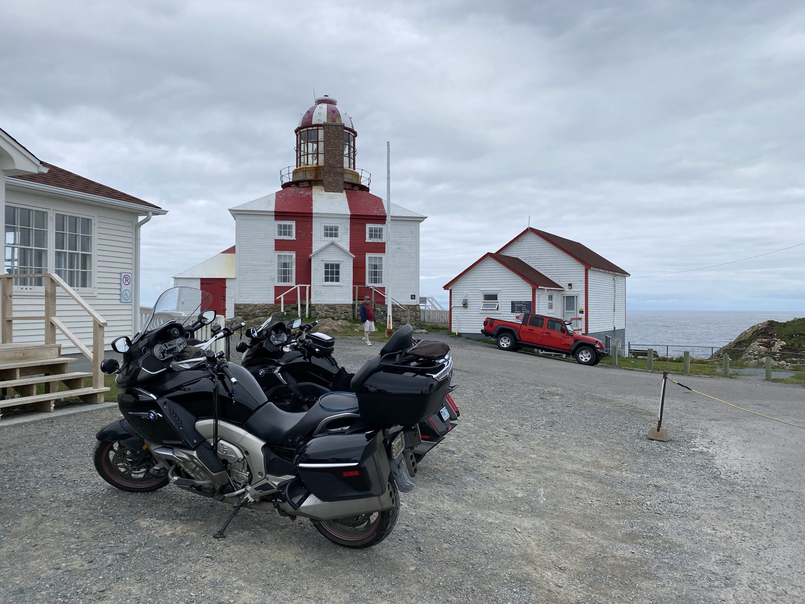 The bikes at the Bonavista lighthouse at the tip of the Bonavista Peninsula in Newfoundland.