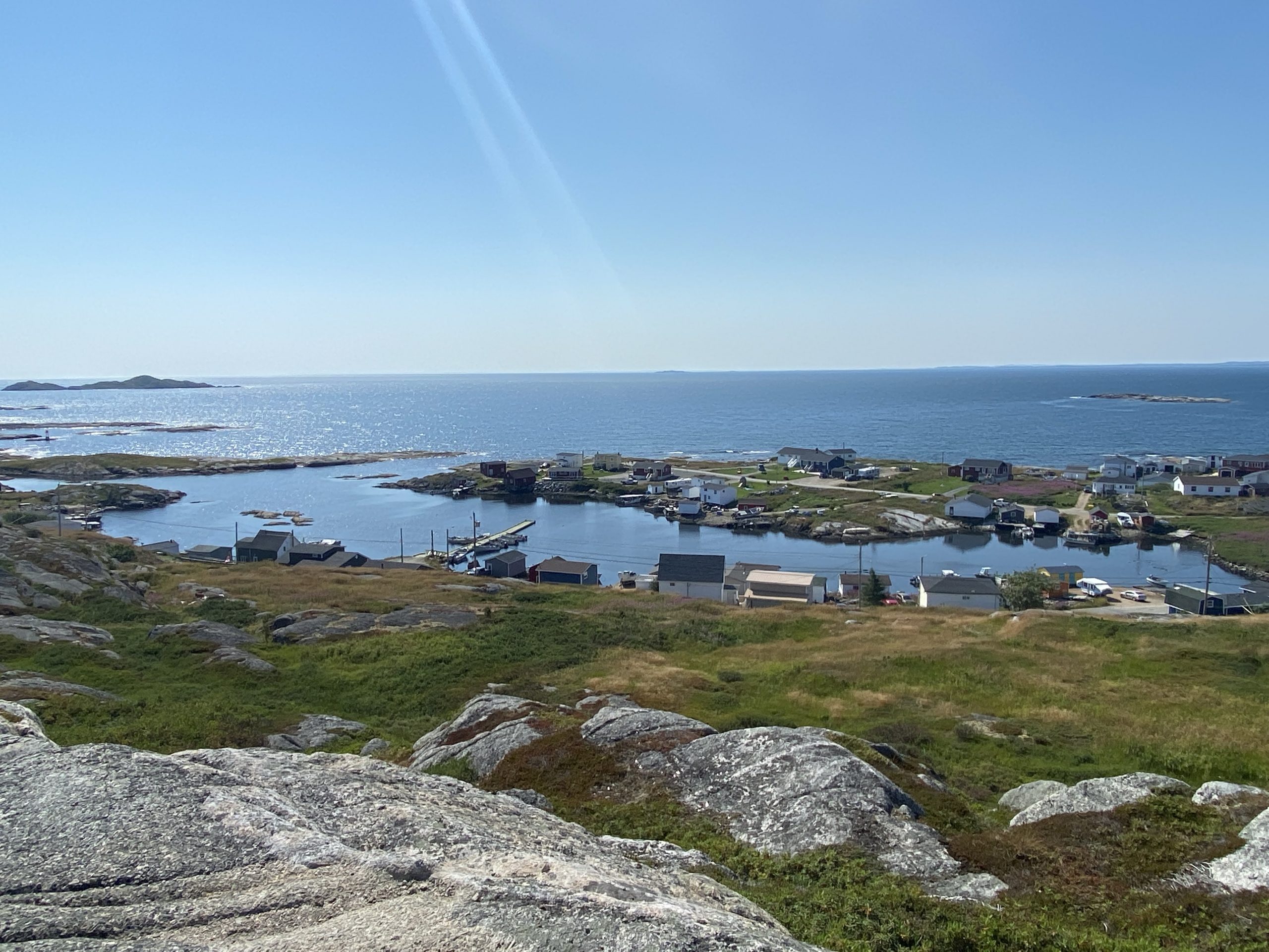 A view of the village of Greenspond, on Wings Island in Newfoundland.
