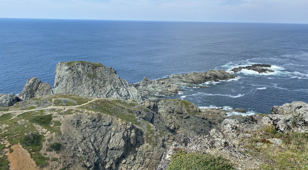 The coastline off Crow Head, Newfoundland, facing north.