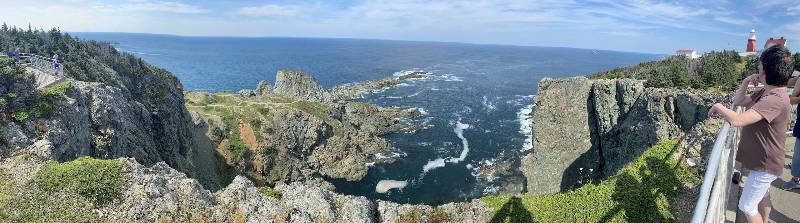 A panoramic view of the coast north of Crow Head, Newfoundland.