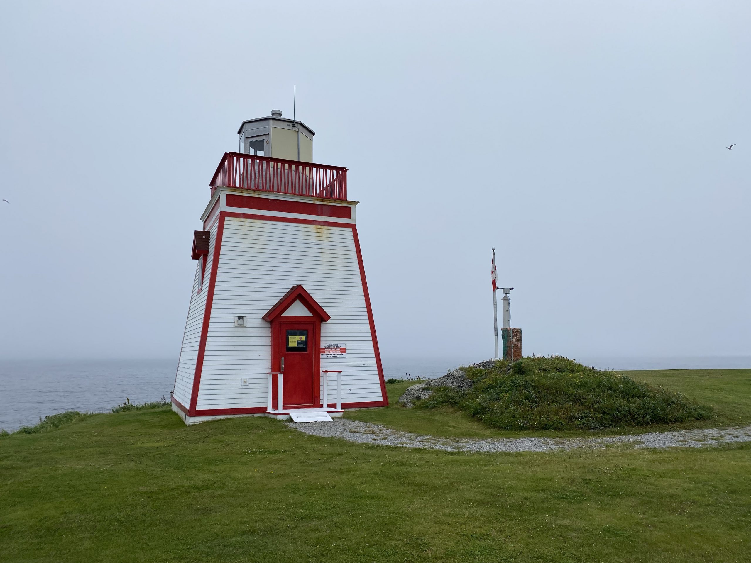 The Fox Point (or Fisherman’s Point) lighthouse near St. Anthony, Newfoundland.