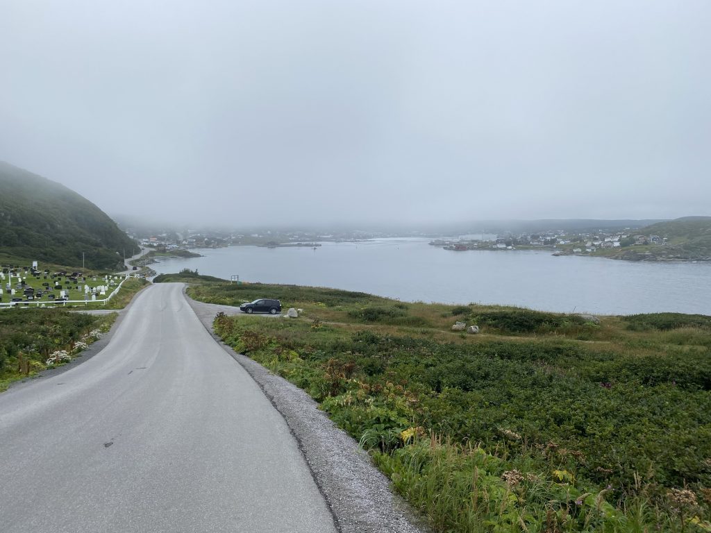 The bay at St. Anthony, Newfoundland, just inside Fox Point (or Fisherman’s Point).
