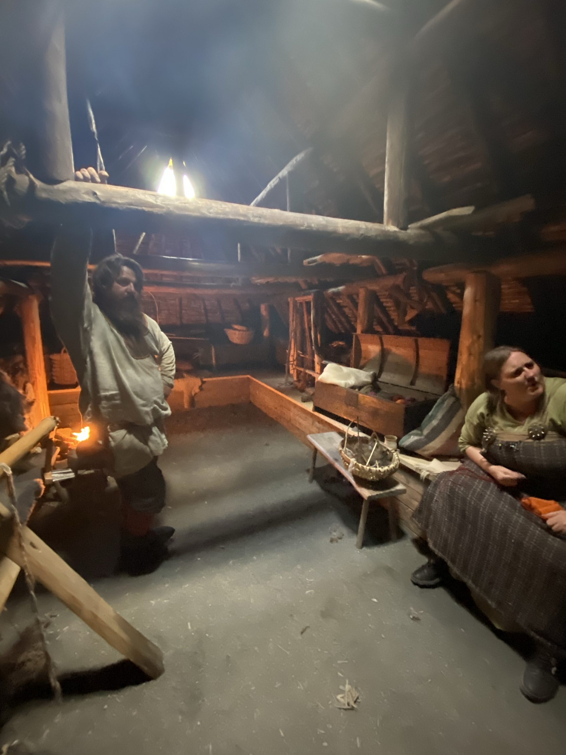 A Women’s Work Room in a recreation of a 1,000 year old Norse sod house.