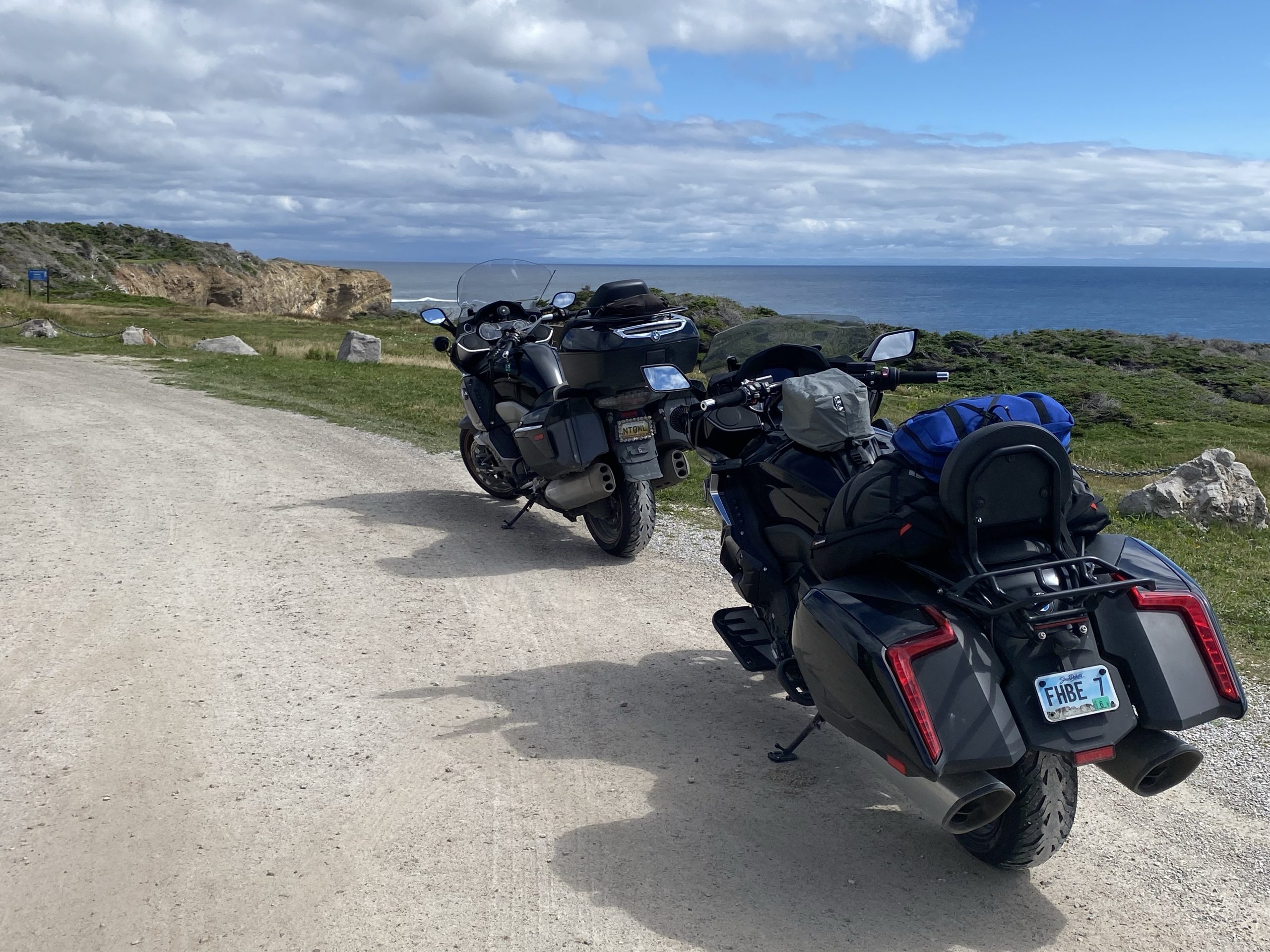 The bikes at Cape St. George at the tip of the Port au Port peninsula in Newfoundland.