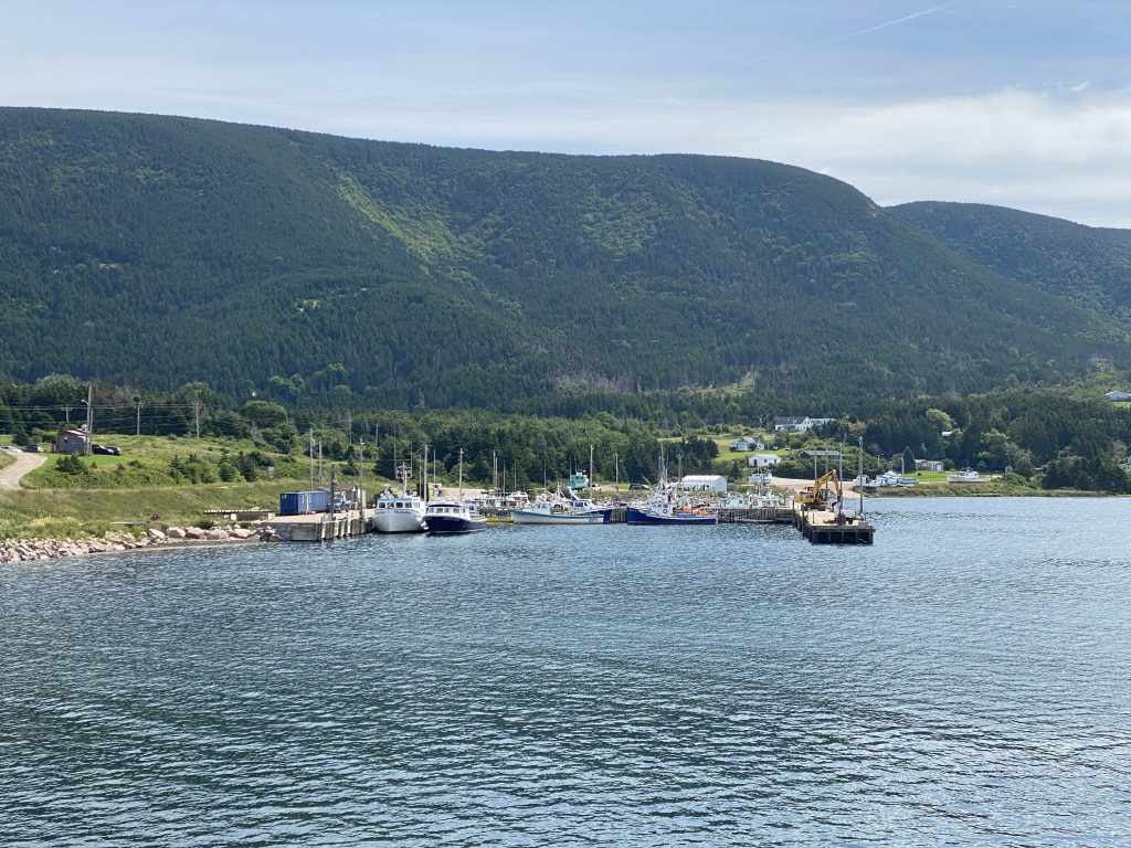 The harbor at Meat Cove along the Cabot Trail in Nova Scotia.
