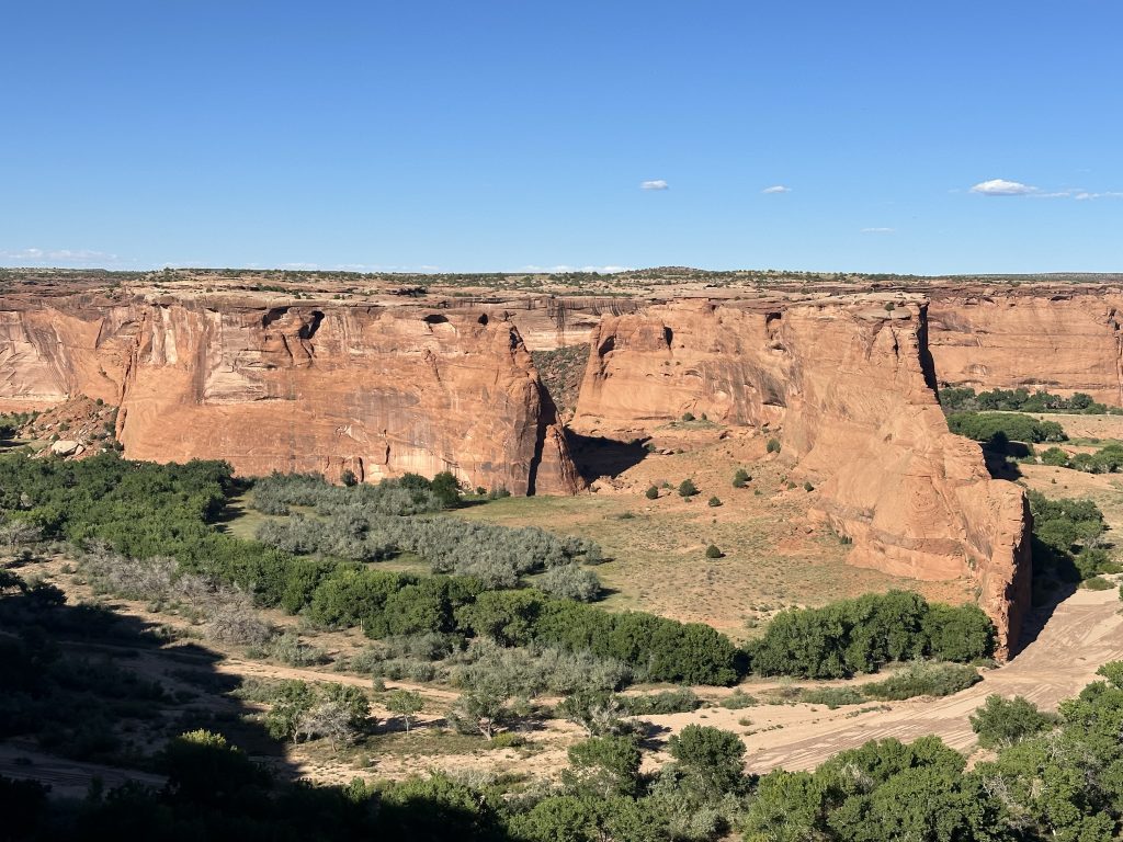 A view from the Tsegi overlook at Canyon De Chelly in Arizona.