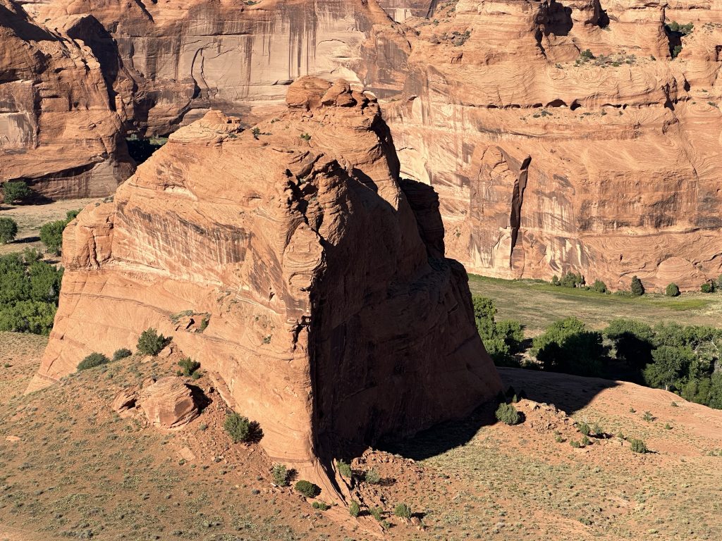 A spire from the Junction overlook at Canyon De Chelly in Arizona.