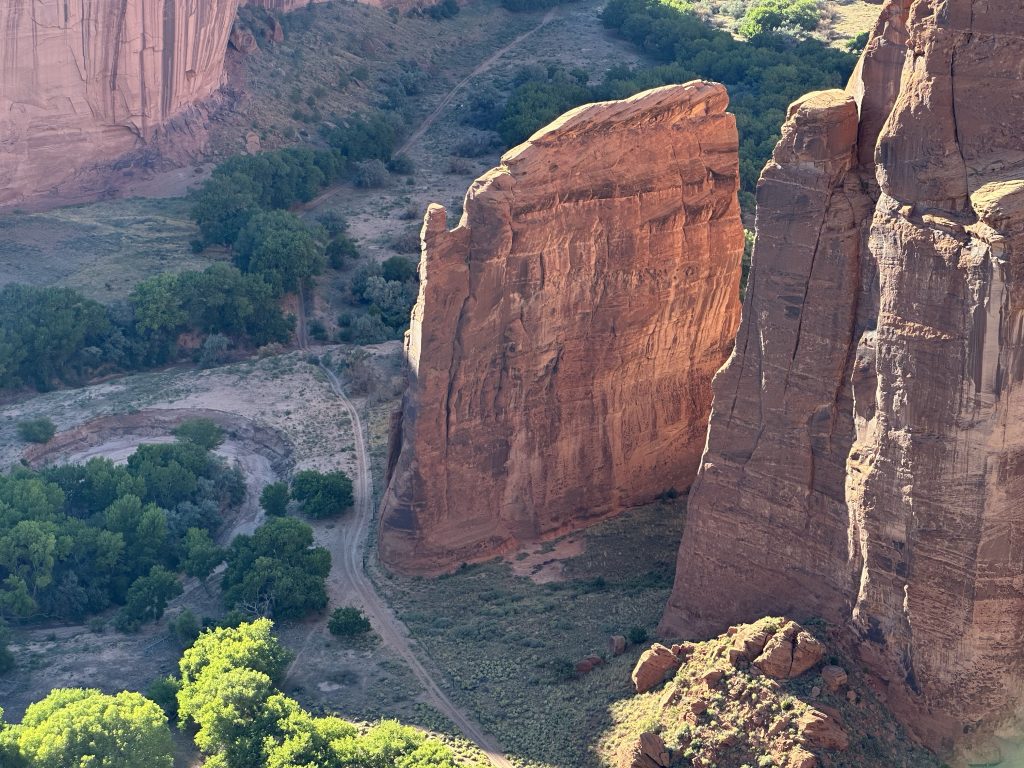 A spire from the Sliding House overlook at Canyon De Chelly.