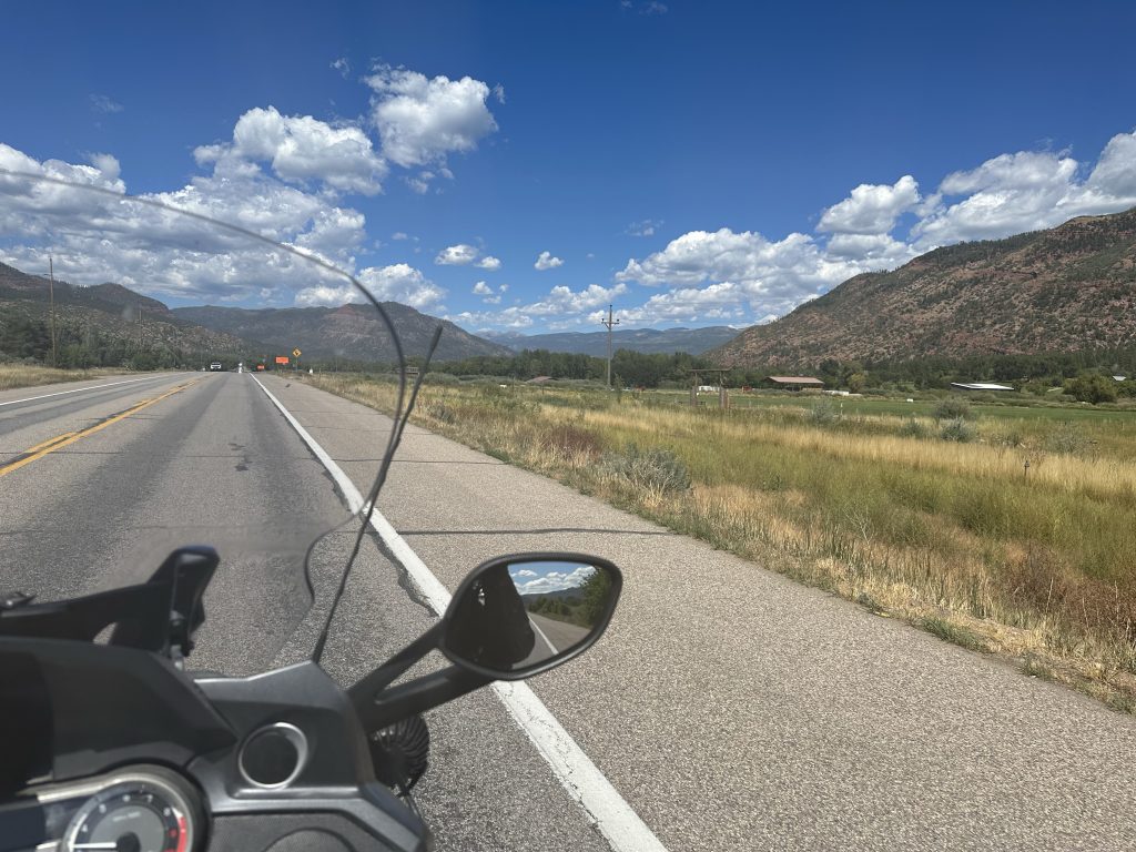 Heading north on US550 north of Durango Colorado.