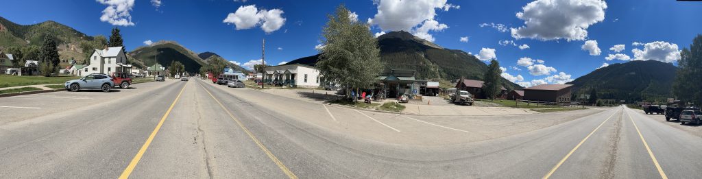 A 180º view of the main drag in Silverton, Colorado.