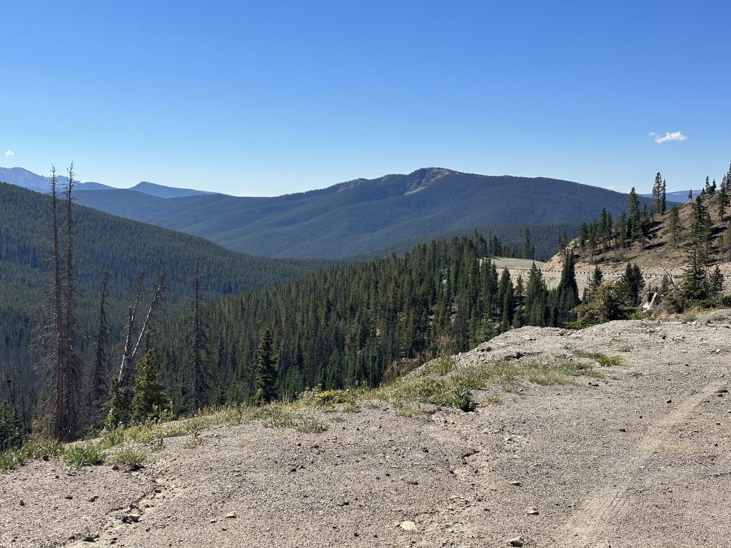 Looking west from Monarch Pass on US50 in Colorado.