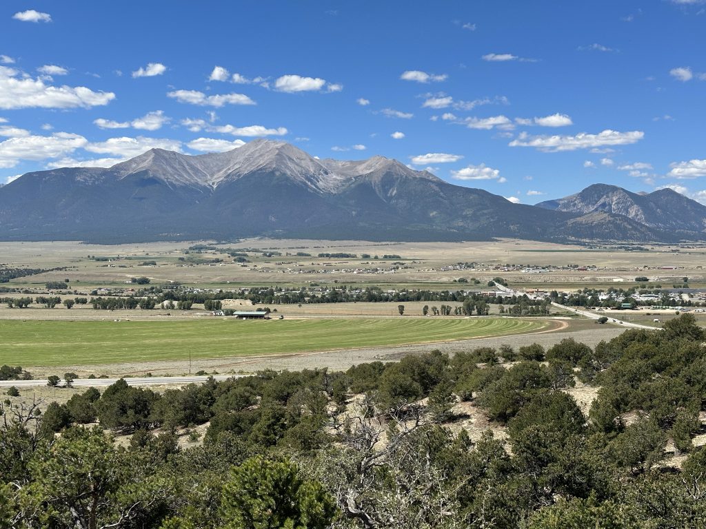 A view of the Collegiate peaks in Colorado.