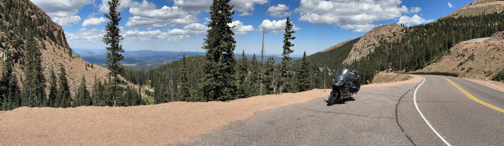 The Nightowl needed to cool down going up Pike’s Peak, and this was a panoramic view from that spot.