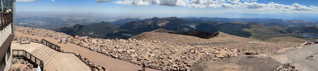 A panoramic view from Pike’s Peak.