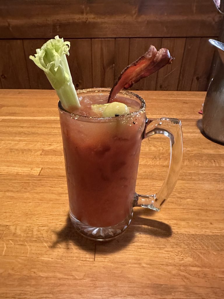 Another edition of the Bacon Bloody Mary at the Machine Shed in Davenport, Iowa.